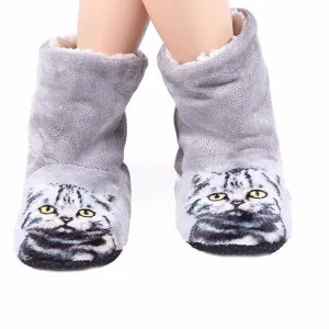 3D Cat Indoor Slippers