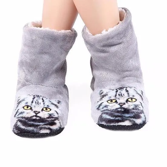 3D Cat Indoor Slippers