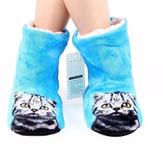 3D Cat Indoor Slippers
