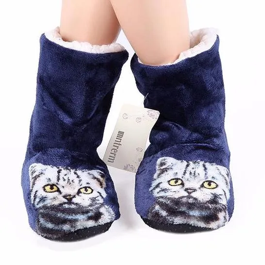 3D Cat Indoor Slippers