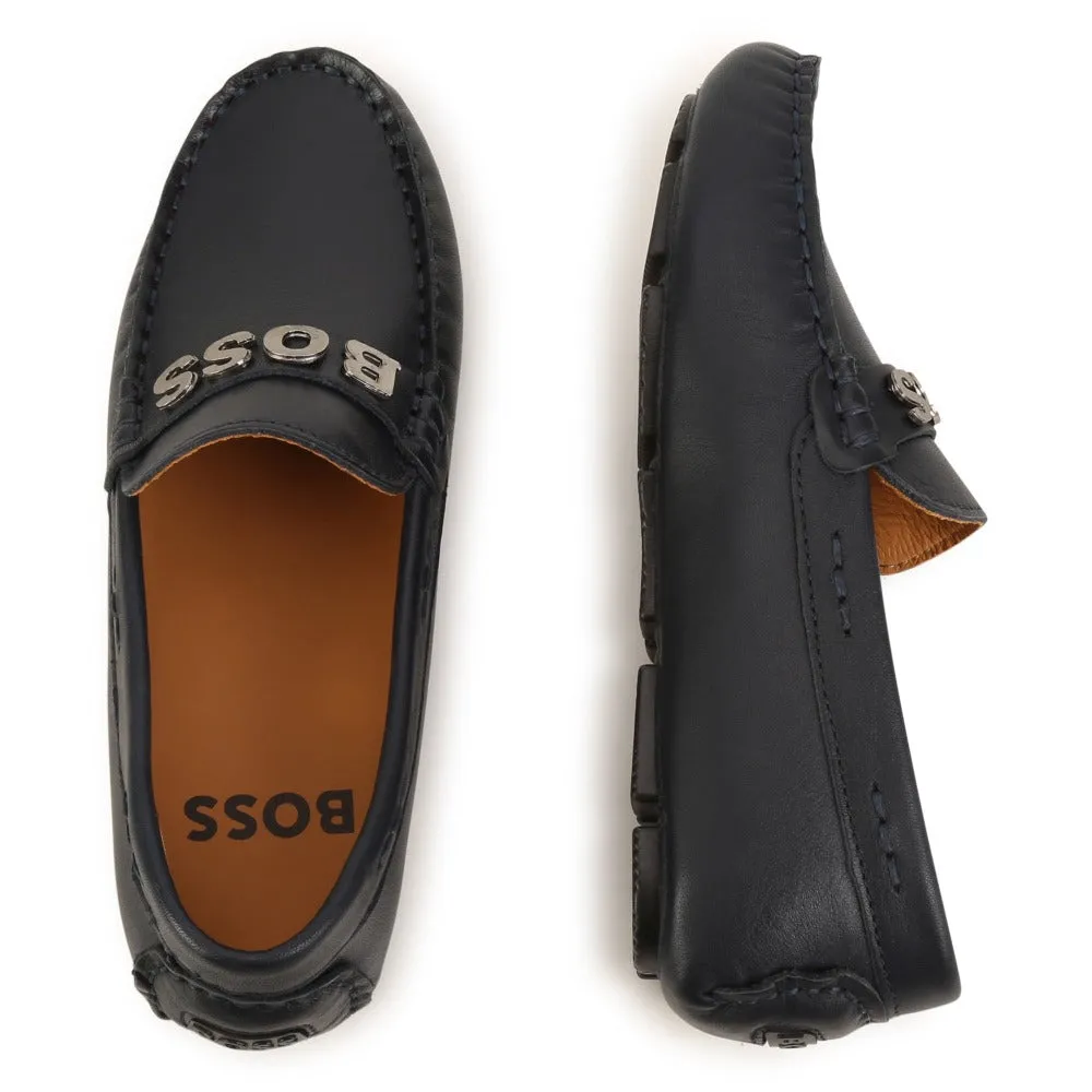 BOSS KIDSWEAR Navy Loafers