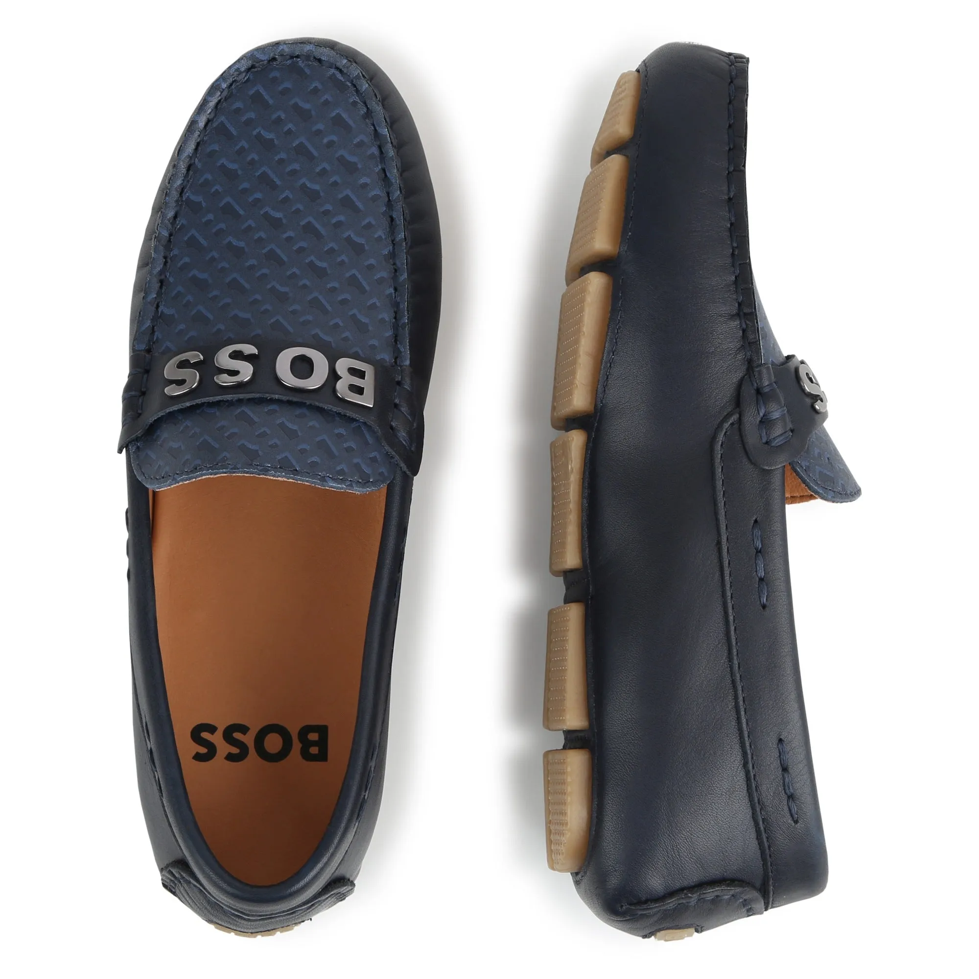 BOSS KIDSWEAR Navy Moccasin