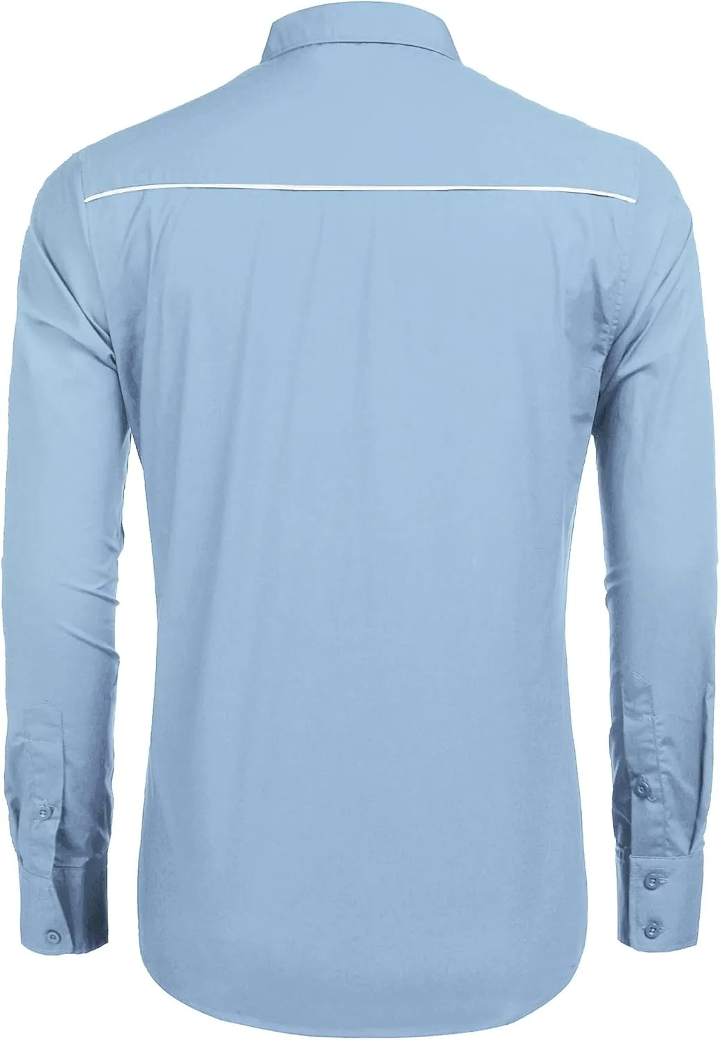 COOFANDY Men's Western Shirts Long Sleeve Embroideres Cowboy Shirts Casual Button Down Shirt