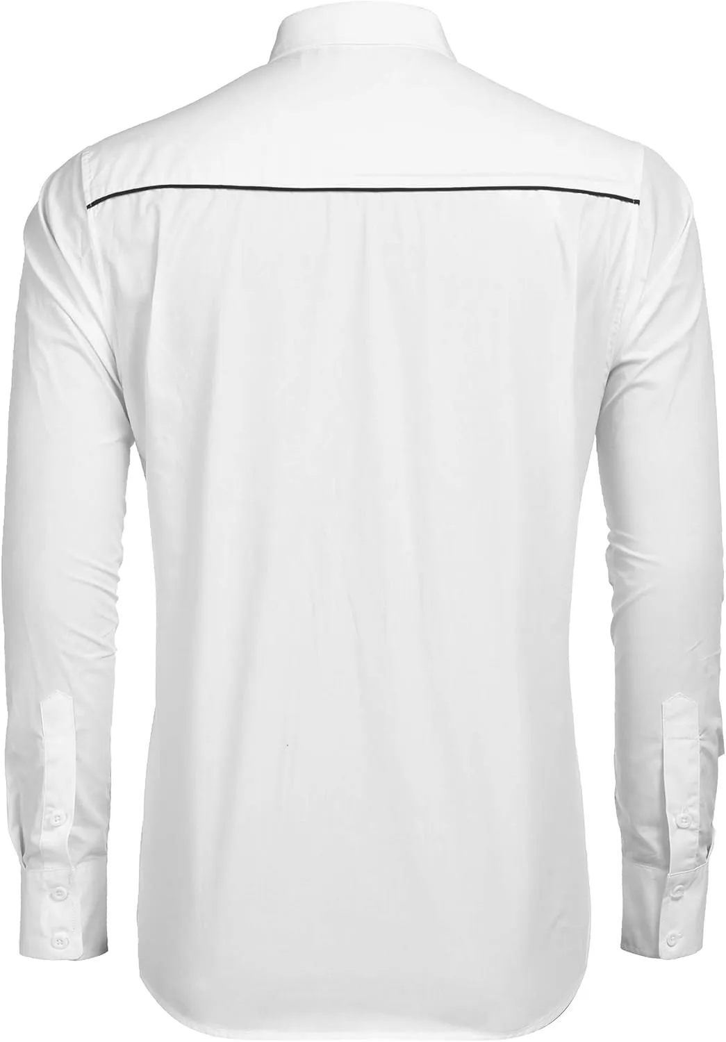 COOFANDY Men's Western Shirts Long Sleeve Embroideres Cowboy Shirts Casual Button Down Shirt