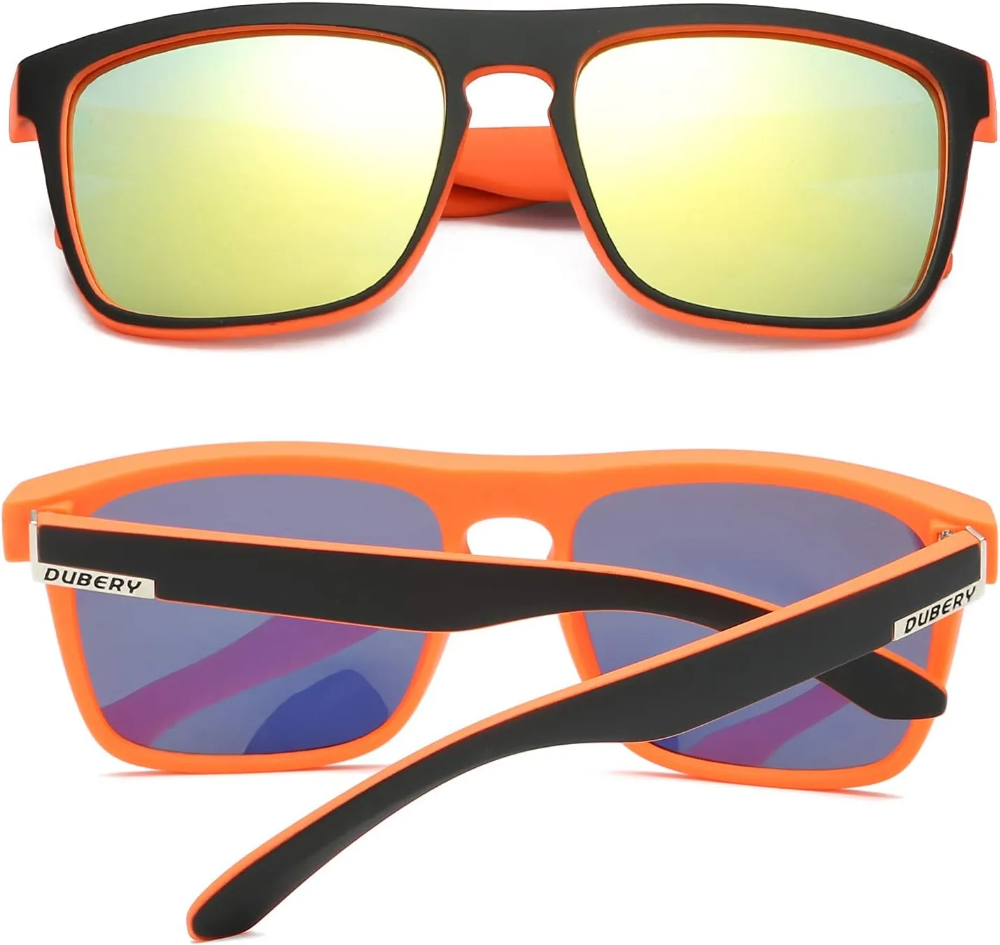 DUBERY Classic Polarized Sunglasses for Men Women Retro 100% UV Protection Driving Sun Glasses D731