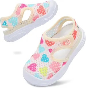 LeIsfIt Toddler Sandals Boys Girls Wide Sandals Kids Water Sandal Shoes Lightweight Barefoot Summer Shoes for Beach Swim