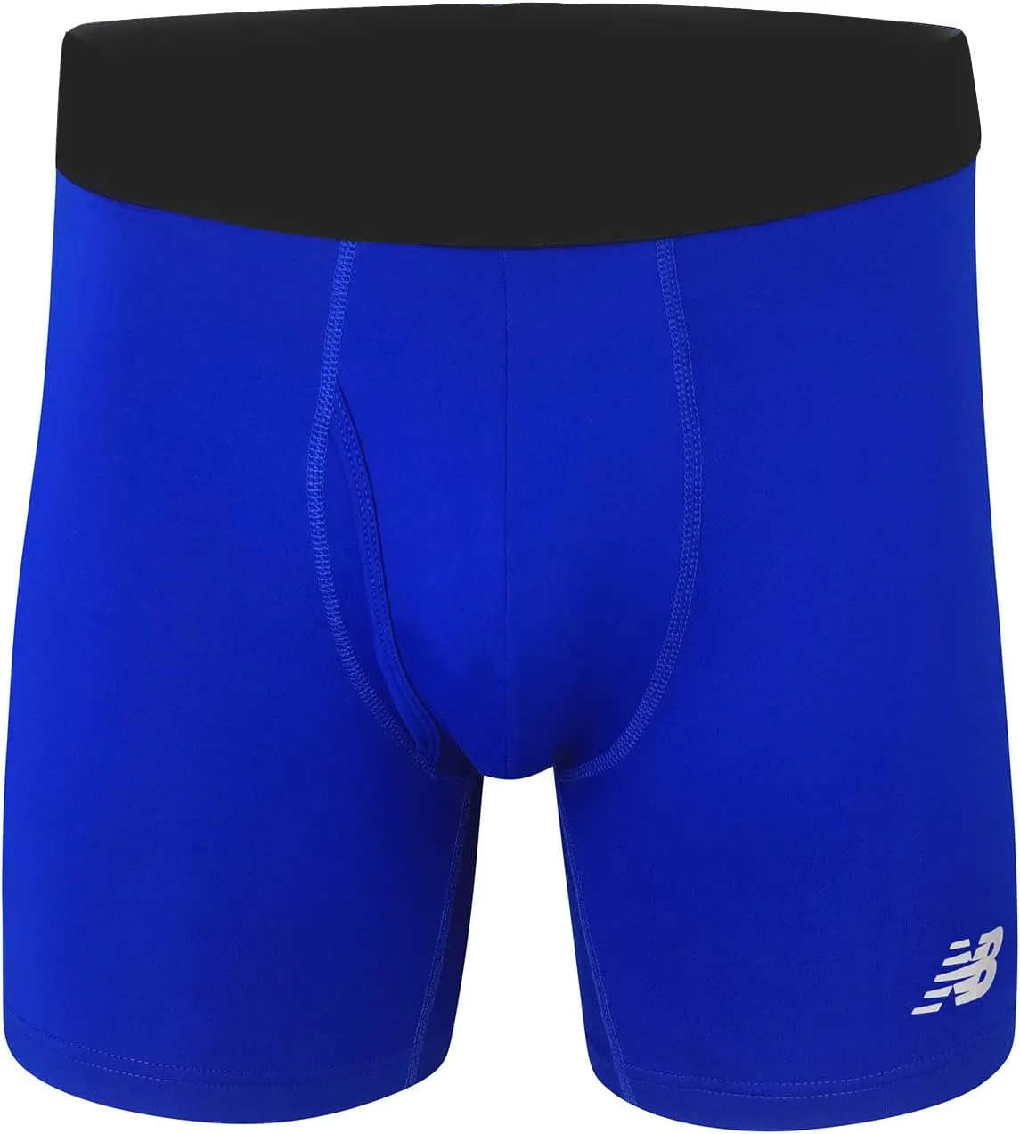 New Balance Men's Performance Boxer Briefs with Fly, Breathable Stretch Underwear, Moisture Wicking, Soft Waistband (3 Pack)